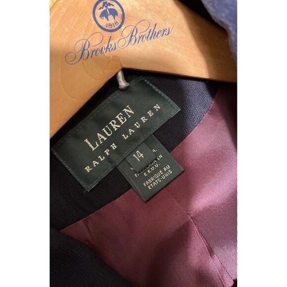 Lauren Ralph Lauren Wool Blazer Vintage black with Gold Buttons Women 14 - Picture 4 of 12